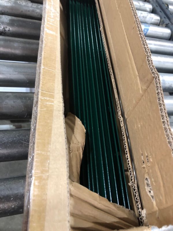 Photo 1 of Thealyn Fence Posts 7 Feet, Pack of 10, Metal Fence Post with U-Channel, Steel Fence Poles U Post for Garden Wire Mesh Fence Poles Sign Post