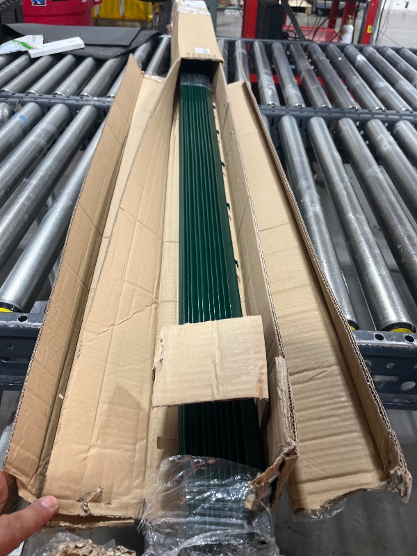 Photo 1 of Thealyn Fence Posts 7 Feet, Pack of 10, Metal Fence Post with U-Channel, Steel Fence Poles U Post for Garden Wire Mesh Fence Poles Sign Post