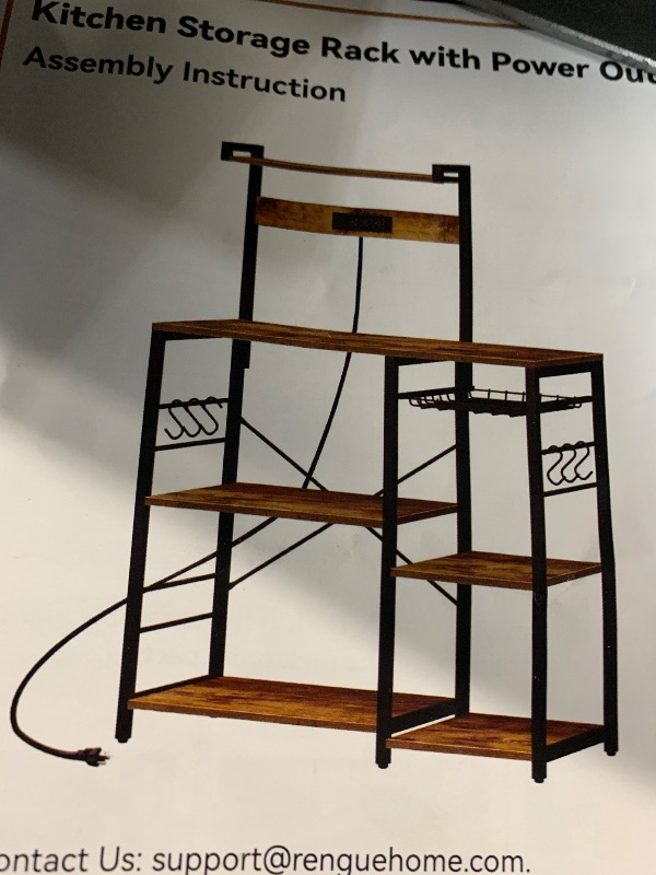 Photo 1 of (PARTIAL SET) (PARTS) Rengue Bookshelf 5 Tier Corner Shelf, Large Modern Industrial Bookcase L Shaped Storage Display Rack with Heavy Duty Metal Frame for Home Office, Living Room, Bed Room