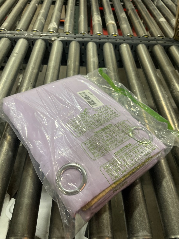 Photo 1 of Yakamok 63 Inch Length Blackout Curtains for Bedroom, Thermal Insulated Room Darkening Grommet Top Window Drapes for Living Room,Lilac,42W x 63L,2 Panels