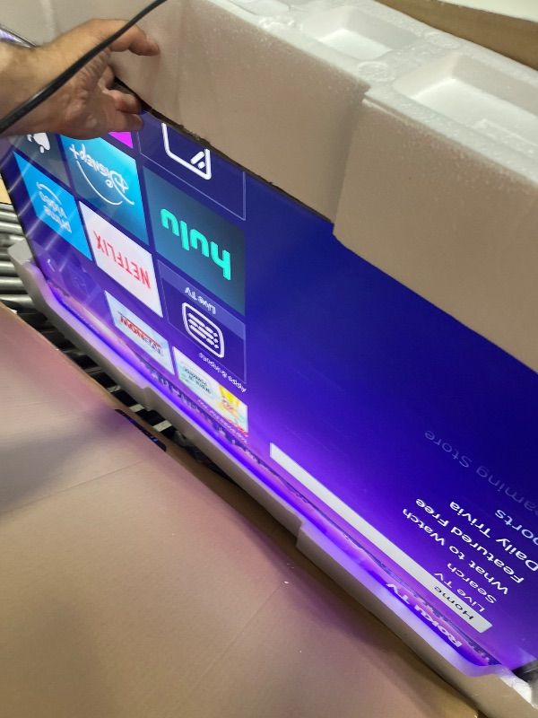 Photo 1 of Roku Smart TV – 55-Inch Select Series 4K HDR RokuTV with Roku Enhanced Voice Remote, Brilliant 4K Picture, Automatic Brightness, & Seamless Streaming – Live Local News, Sports, Family Entertainment