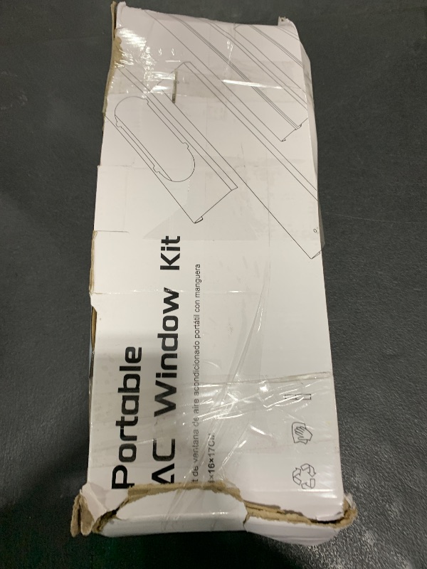 Photo 1 of Portable Air conditioner Window Kit, Adjustable Vertical/Horizontal Sliding Window Kit Plate for AC Unit, AC Window Vent Kit, AC Window Seal Suitable for 5.9” AC Exhaust Hose
