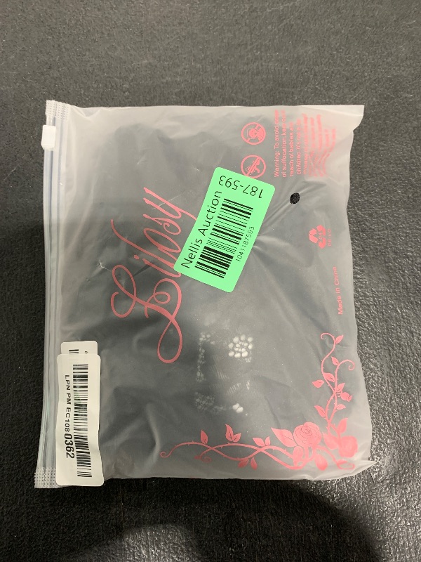 Photo 1 of Lilosy Scallop Sexy Underwire Push Up Floral Lace Sheer Lingerie Set for Women See Through Bra and Panty 2 Piece Black Large