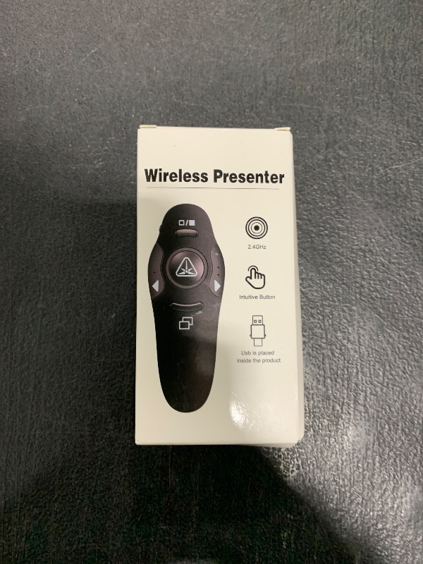 Photo 1 of USB Type C Presentation Clicker Wireless Presenter Remote Clicker for PowerPoint Presentations with Red Pointer, PowerPoint Clicker Slide Advancer for Mac/Laptop/Computer/Class/Office