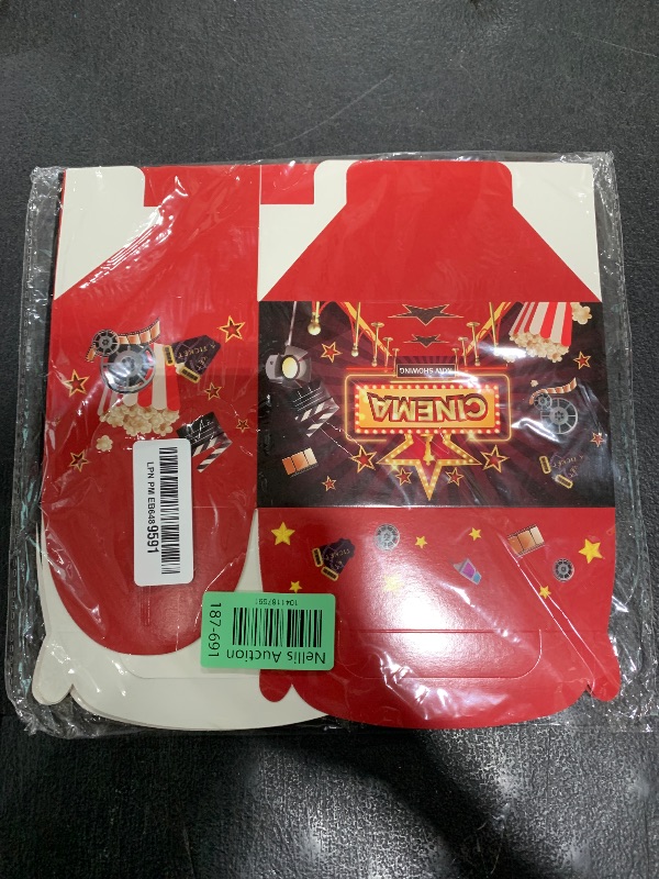 Photo 1 of 12 PCS Movie Theme Party Decorations Boxes, Movie Night Treat Boxes, Birthday Party Favors for Boys, Girls & Baby Showers