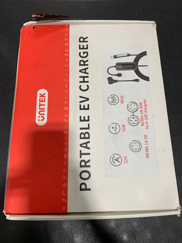 Photo 1 of Unitek Level 1 & 2 Portable Tesla Wall Charger - 32Amp 7KW 240V Tesla Home Charger, Auto Sensing Electric Car Charger Tesla Adapter Mobile Connector for All Tesla, Tesla EV Charger for ModelY/3/S/X