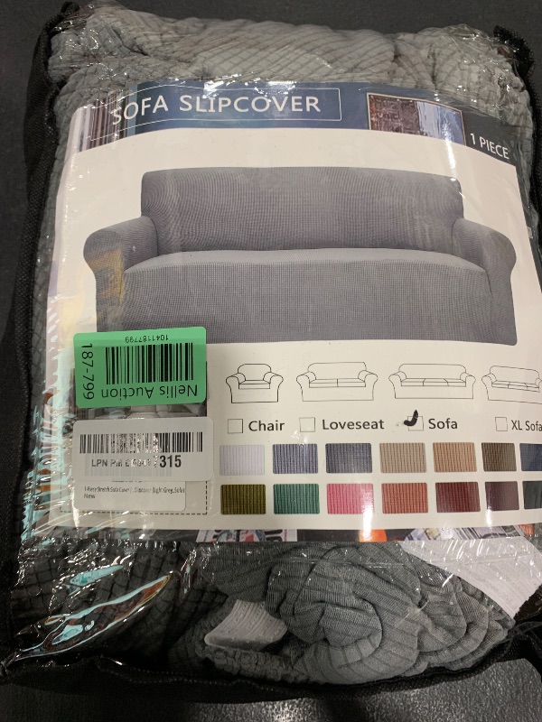 Photo 1 of ZNSAYOTX Super Stretch Couch Cover Universal Sofa Covers for Living Room Dogs Pet Friendly Furniture Protector Fitted Spandex Sofa Slipcovers with Anti Slip Foam Sticks (Light Grey, Sofa)