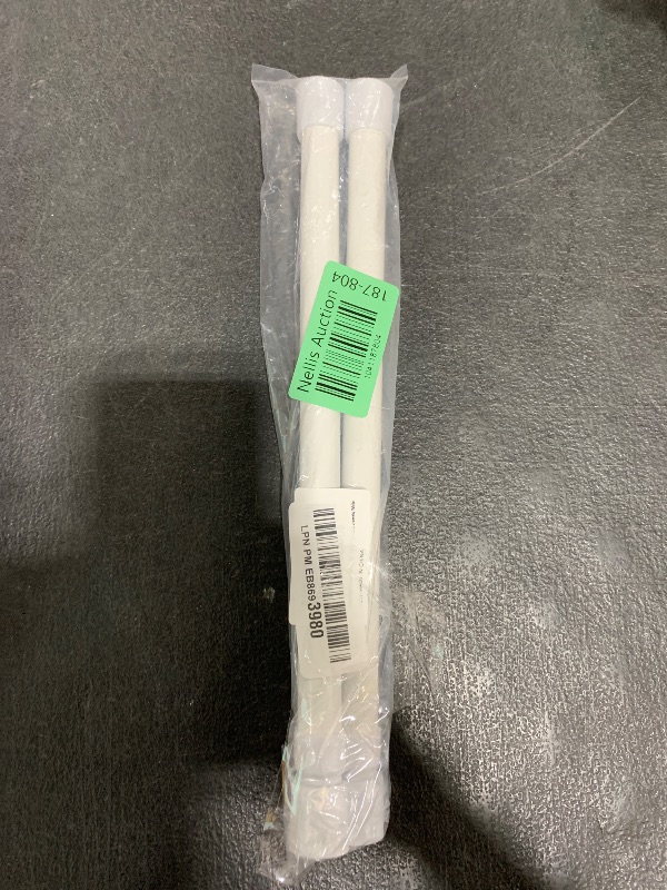 Photo 1 of 2 Pcs Small Tension Rod 12-20 inch Spring Rod, Tension Rod Spring Tension Rod, Small Tension Curtain Rod, Short Thin Tension Rod, Mini Tension Rods for Closet, Cabinets, Cupboard, Drawers, White