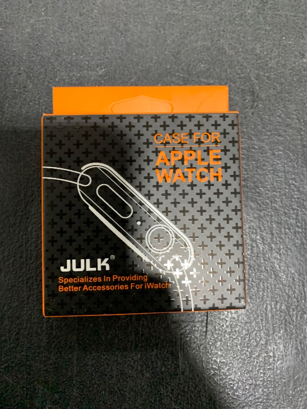 Photo 1 of [2-Pack] Julk 45mm Case for Apple Watch Series 8 Series 7 Screen Protector, Overall Protective Case TPU HD Ultra-Thin Cover for iWatch, Transparent