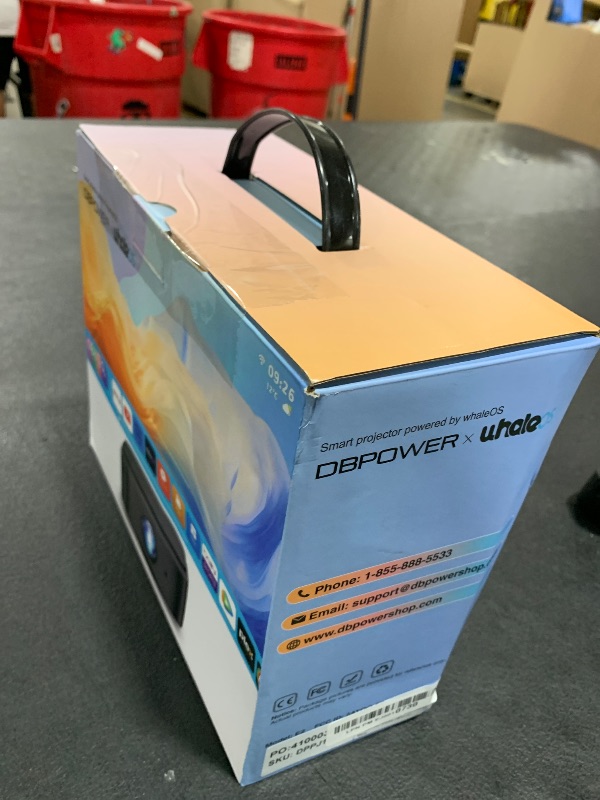 Photo 1 of [2025 Netflix-Official | 386+ Built-in Apps] DBPOWER E2 Smart Projector with WiFi and Bluetooth, Mini Projector 4K Support with Netflix, Youtube, Disney+, Hulu, Max, Crunchyroll w Portable Case
