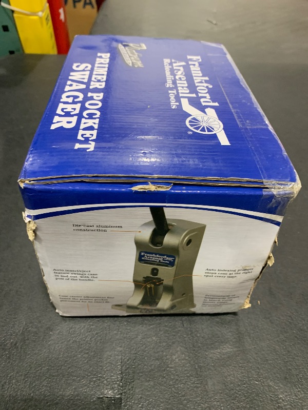 Photo 1 of Frankford Arsenal Platinum Series Primer Pocket Swager with Adjustable Handle and Auto-Eject Case Pin Holder for Reloading