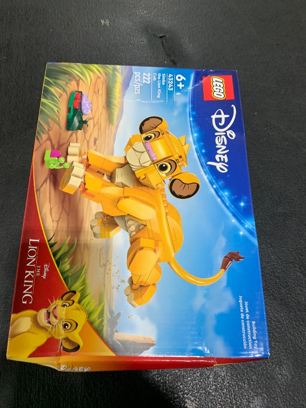 Photo 1 of LEGO Disney Simba The Lion King Cub Buildable Disney Toy for Kids, Disney Collection, Lion King Movie Toy, Simba Toy Construction Playset Figure, Fun Gift for Girls and Boys Ages 6 and Up, 43243