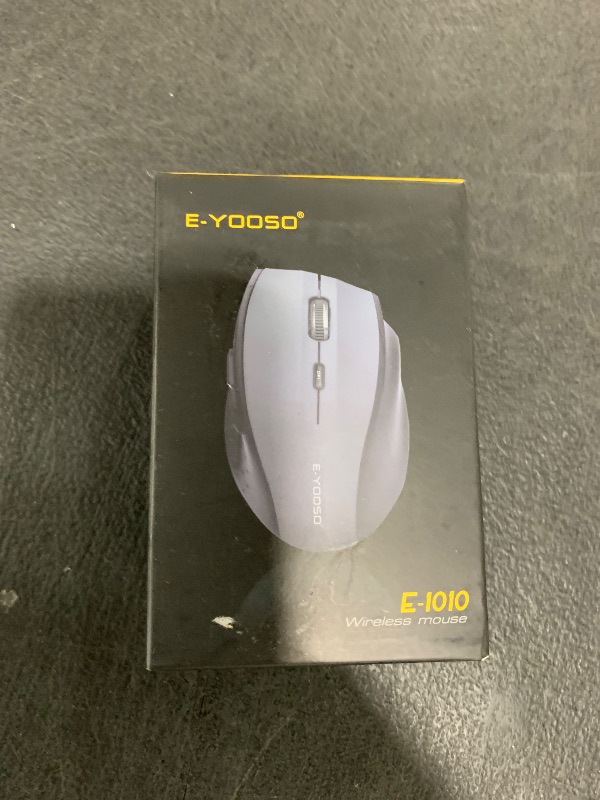 Photo 1 of E-YOOSO Wireless Mouse for Laptop, Portable Optical Computer Mouse, 6 Buttons, Cordless 2.4GHz with USB Receiver, 5-Level 4800 DPI, 18 Months Battery Life, for PC, Chromebook, Windows, Mac
