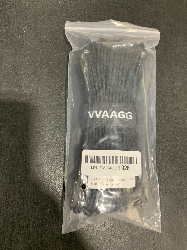 Photo 1 of VVAAGG 550 Paracord 100FT, Strong Heavy-Duty Camping Rope, Tactical Parachute Cord, Outdoor Gear Tent Rope 4mm
