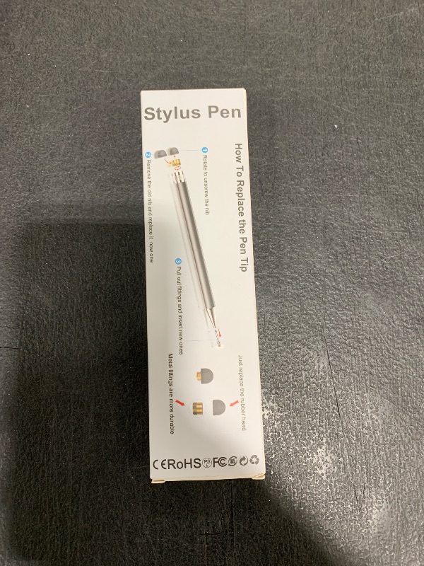 Photo 1 of Stylus (5 Pcs), 2-in-1 Stylus Pen for Touch Screen, High Precision and Sensitivity, Suitable for iPhone/ipad/Android Tablets, Compatible with All Touch Screens (Black/White/Blue/Rose Gold/Silver)