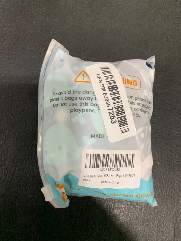 Photo 1 of ALVABABY Swim Diapers 2pcs Baby & Toddler Snap One Size Reusable Adjustable Baby Boys' Swim Diapers for Swimming Lessons SW18-21