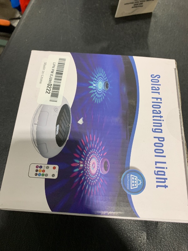 Photo 1 of LENONE Floating Pool Lights Solar Powered, 6.5“ Vibrant RGB Colors Pool Lights That Float with Dynamic Lighting Effects, Waterproof Float or Hang Solar Floating Light for Pool Hot Tub Garden Party(1)