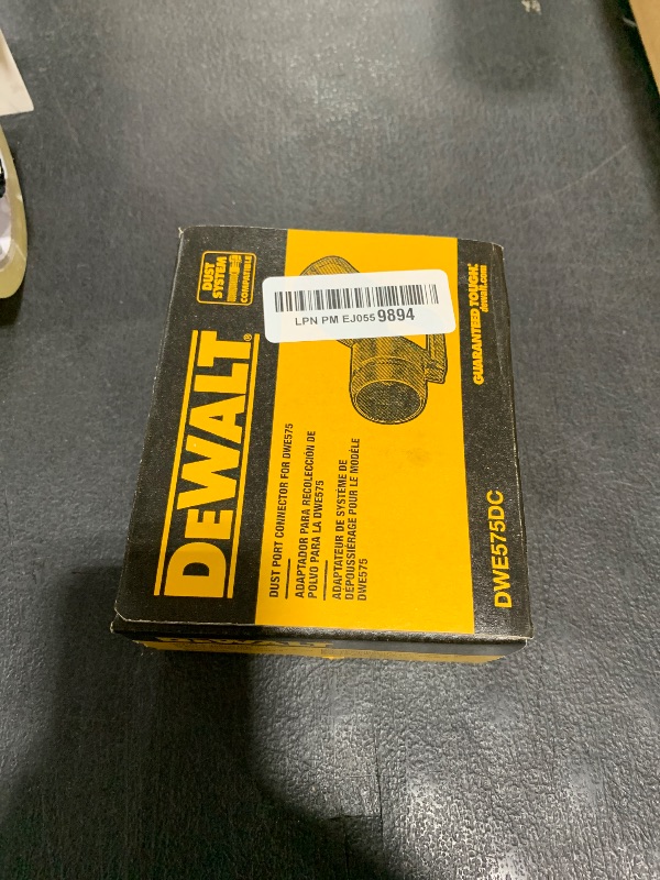 Photo 1 of DEWALT Circular Saw Dust Collection Adapter, DWE575/DWE575SB Compatible (DWE575DC), Black