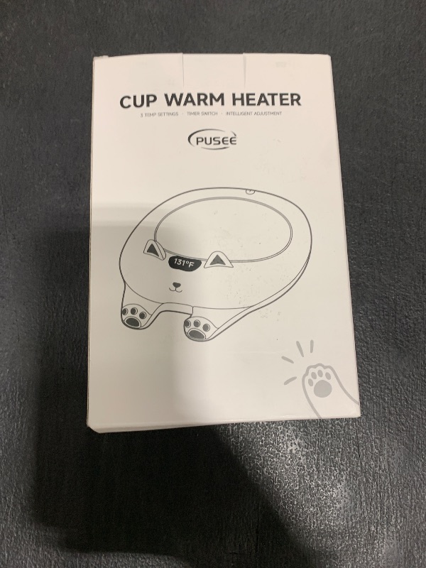 Photo 1 of PUSEE Mug Warmer,Coffee Warmer for Desk Candle Warmer Auto Shut Off,Coffee Cup Warmer with 3 Temp Settings,Electric Beverage Warmer Plate for Coffee,Tea,Water Milk and Cocoa(Not Include Cup)