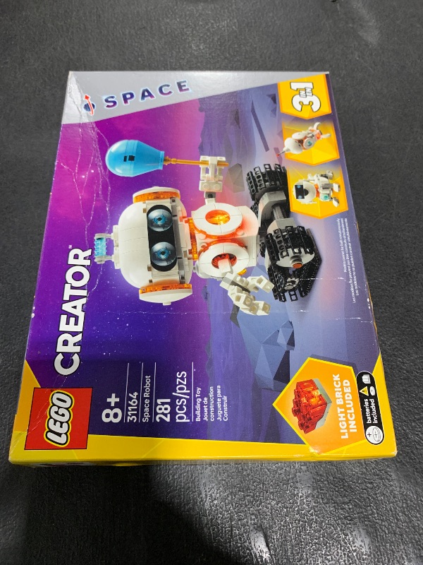 Photo 1 of LEGO Creator 3 in 1 Space Robot Toy - Building Toy with 3 Options, Robot, Spaceship, or Robot Dog - Building Kit for Kids, Boys and Girls, Ages 8+ - Gift Idea for Birthdays - 31164