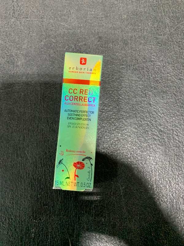 Photo 1 of CC Red Correct – Skincare-First Green Color Corrector with Centella Asiatica, Illuminating Green Color Corrector with Redness Coverage and SPF 25 - Soothes & Hydrates - Cica, Korean Skincare - 0.5 Oz