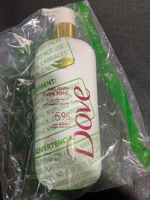 Photo 1 of Dove Exfoliating Body Wash Melanin Even Tone Promotes Even Skin Tone 5% pro-ceramide serum with BHA 18.5 oz