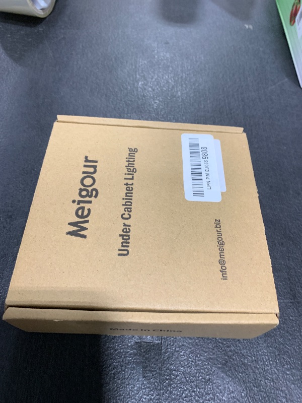 Photo 1 of Meigour Plugged in Under Cabinet Round Puck Lighting Kit, 110V Electric Wired LED Closet Bookcase Lights, Remote Control Dimmable, 3-Way Octopus Junction Box Wiring, 3 Lights, Cool White