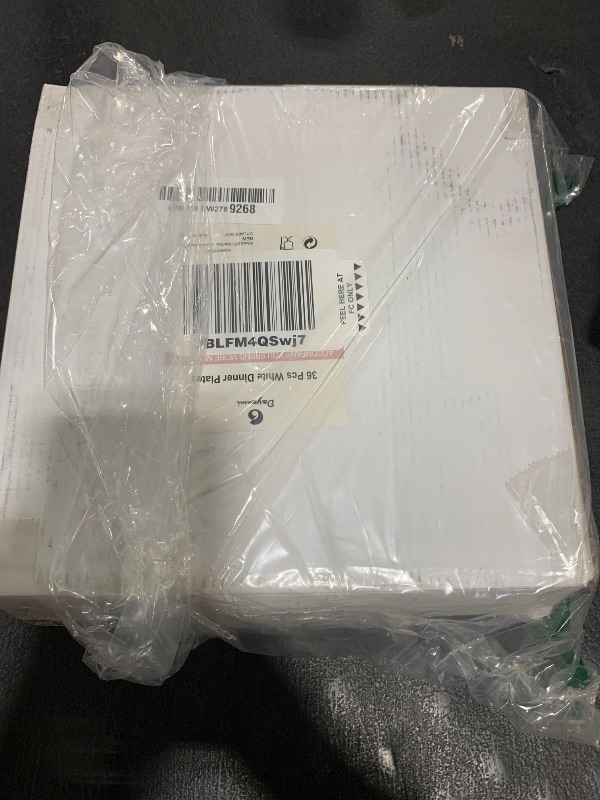 Photo 1 of DaYammi 36PCS White Plastic Plates, Heavy Duty White Disposable Plates Premium 10inch Dinner Plates Hard Plastic Plates Disposable for Party Wedding Bridal Shower