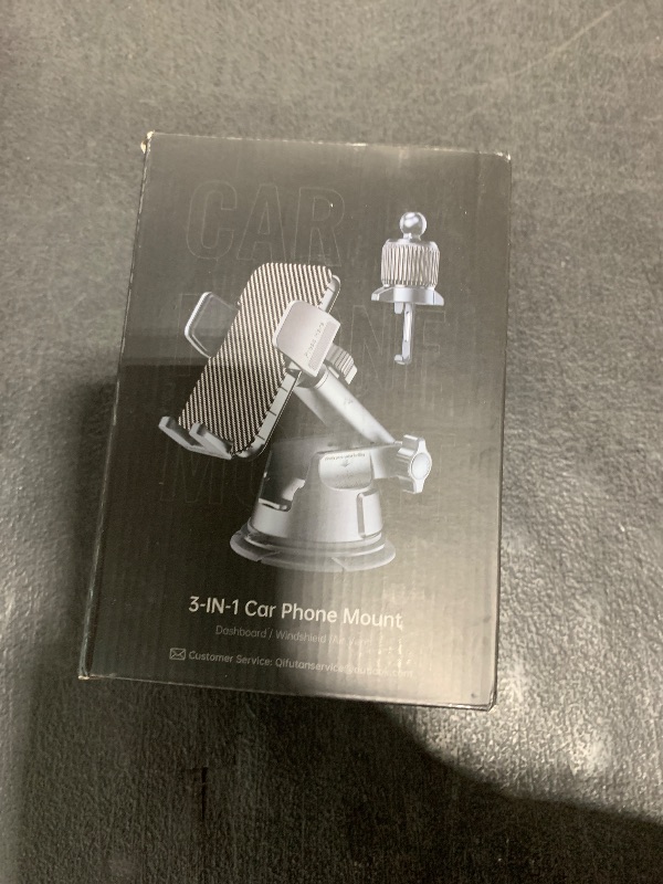 Photo 1 of Qifutan Dash Mounted Holders Phone Holders for Your Car Phone Mount for Car Windshield Dashboard Air Vent Universal Hands Free Automobile Cell Phone Holder Fit for iPhone Smartphone