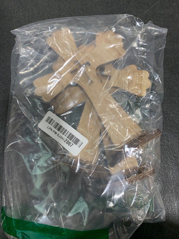 Photo 1 of Juvale 3 Pack Catholic Wooden Cross Baptism Centerpieces for Tables, Communion, Home Decor (6 x 9 In), Baptism Decorations for Boys and Girls
