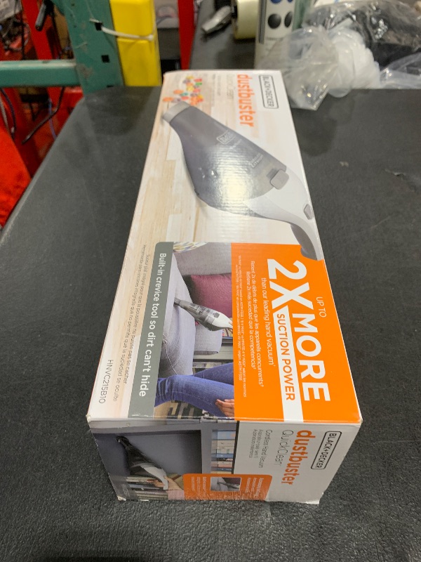 Photo 1 of BLACK+DECKER dustbuster QuickClean Cordless Handheld Vacuum (HNVC215B10)