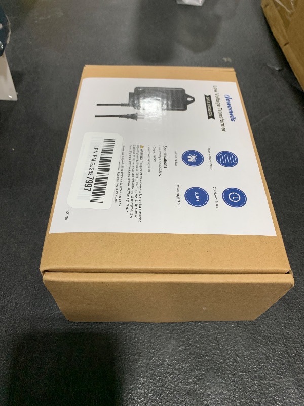 Photo 1 of DEWENWILS 60W Low Voltage Landscape Transformer with Photocell Sensor, Low Voltage Transformer 120V AC to 12V AC, Landscape Lighting Transformer for Outdoor Lights, Garden Lights, Spotlight, UL Listed
