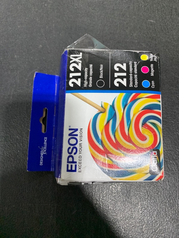 Photo 1 of EPSON 212 Claria Ink High Capacity Black & Standard Color Cartridge Combo Pack (T212XL-BCS) Works with WorkForce WF-2830, WF-2850, Expression XP-4100, XP-4105