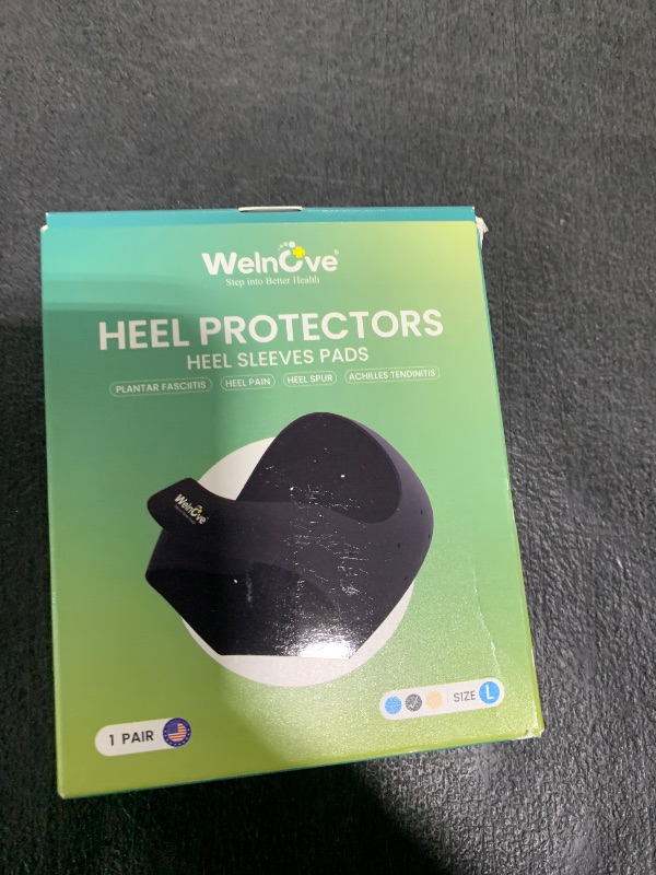 Photo 1 of Plantar Fasciitis Gel Heel Protectors - Welnove Heel Cups for Women Men Heels Spur Pain Relief - Heel Inserts Pads for Achilles Tendonitis Dry Cracked Heel Support Cushion(W 9.5-13 / M 8.5-14)