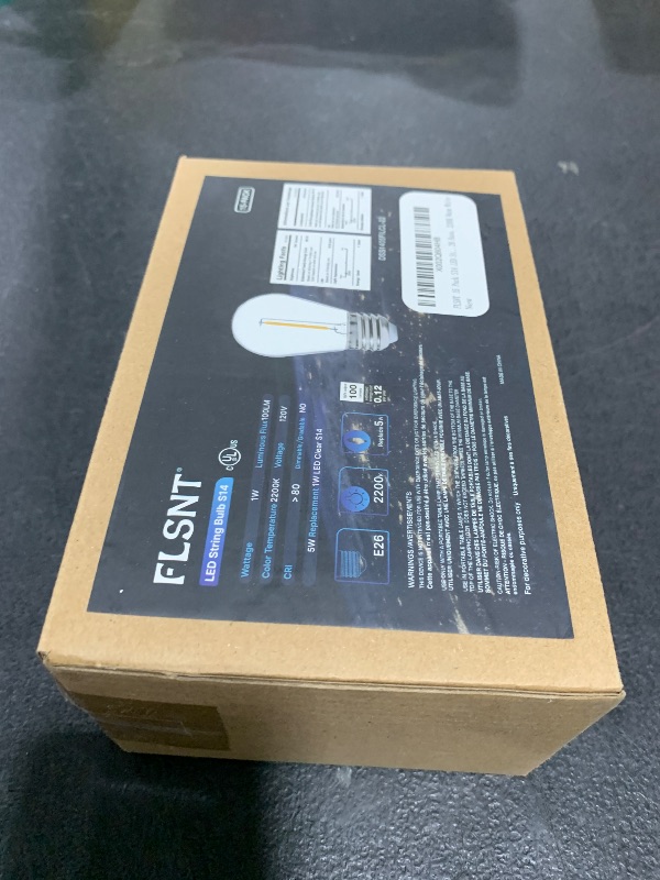 Photo 1 of FLSNT 15 Pack Outdoor LED Replacement Bulbs for String Light, S14 LED Hanging Light Bulbs for Patio, Garden, E26 Base, 2200K Warm White, Non-Dimmable