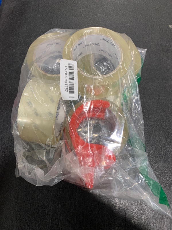 Photo 1 of Mr. Pen- Packing Tapes, 2" Wide, 60 Yard, 6 Pack with 1 Dispenser Gun, 2.5 mil, Heavy Duty Packing Tape with Dispenser, Packaging Tape, Clear Packing Tape Gun for Packing Boxes, Moving Tape