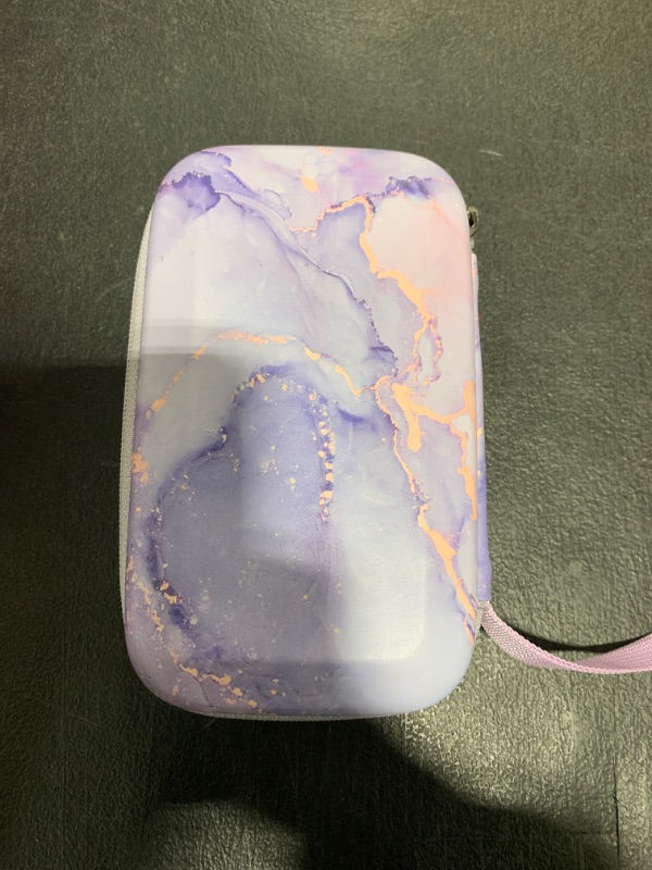 Photo 1 of Fintie Kids Camera Case Compatible with ESOXOFFORE, MINIBEAR, Dylanto, GKTZ, Mgaolo, WEEFUN Instant Print Digital Cameras, Hard Carrying Storage Bag Holder Organizer, Lilac Marble