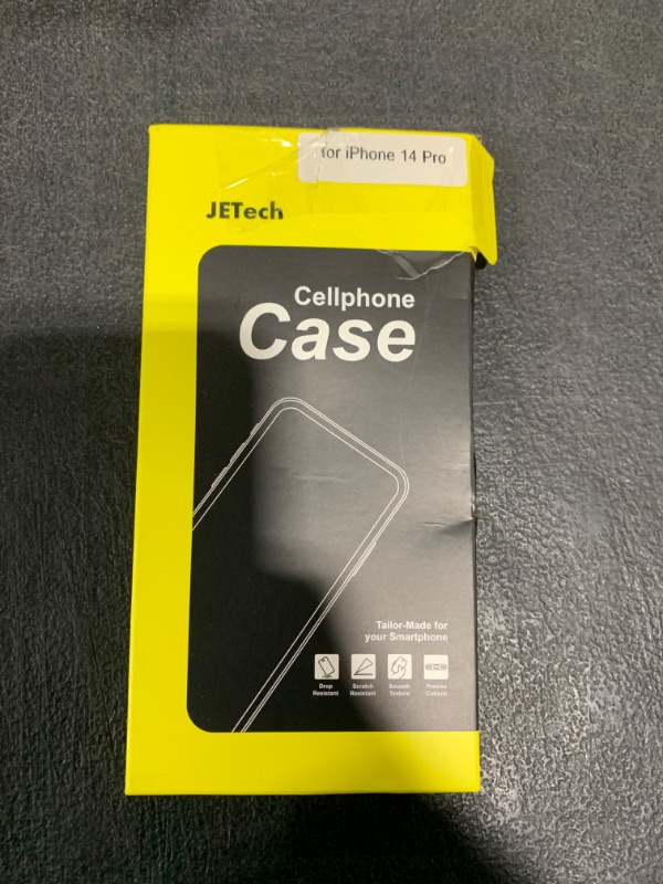 Photo 1 of JETech Case for iPhone 14 Pro 6.1-Inch, Non-Yellowing Shockproof Phone Bumper Cover, Anti-Scratch Clear Back (Clear)