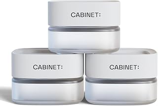 Photo 1 of Cabinet Empty Refillable Medicine Jar, 3 Pack with Child Resistant Lids, Store and Organize Pills, Capsules, or Gummies, Frosted Glass Storage Containers for Home or Travel
