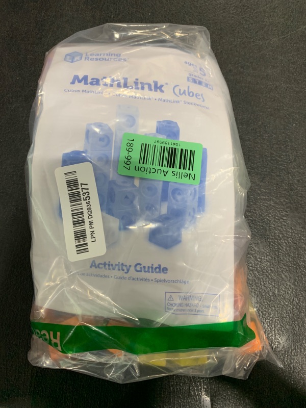 Photo 1 of Learning Resources MathLink Cubes - Set of 100 Cubes, Ages 5+ Kindergarten, STEM Activities, Math Manipulatives, Homeschool Supplies, Teacher Supplies