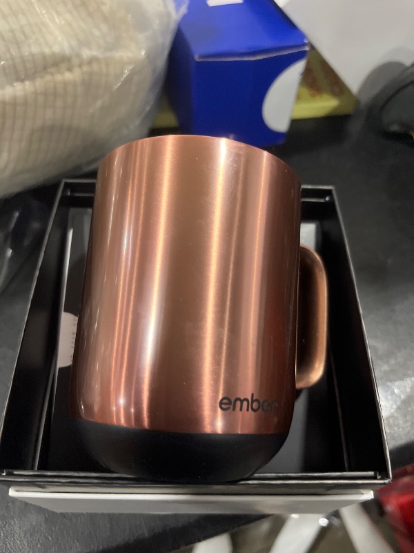 Photo 1 of Ember Temperature Control Smart Mug 2, 10 Oz, App-Controlled Heated Coffee Mug with 80 Min Battery Life and Improved Design, Rose Gold
