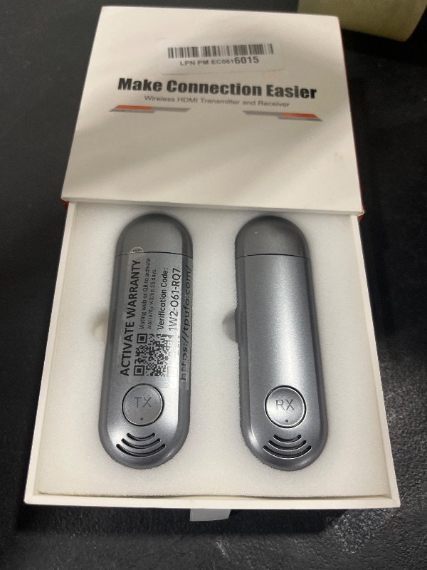 Photo 1 of Wireless HDMI Transmitter and Receiver, Plug & Play Portable 2.4G/5G Wireless HDMI Extender Kit for Streaming Video and Audio to Monitor from Laptop/PC/TV Box/Projector