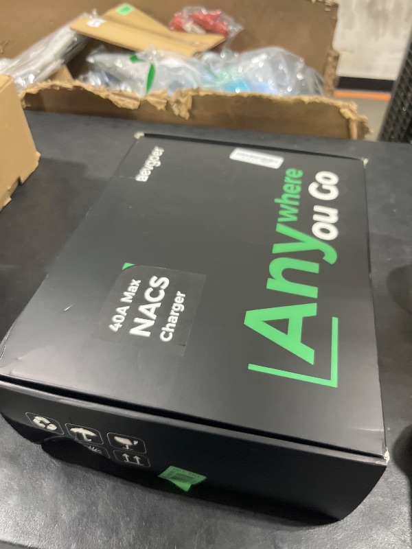 Photo 1 of Level 2 EV Charger for Tesla, 40A 240V NEMA 14-50P Portable Electric Charger,Adjust Current and Schedule Time for Home and Outdoor (16.4 Ft)