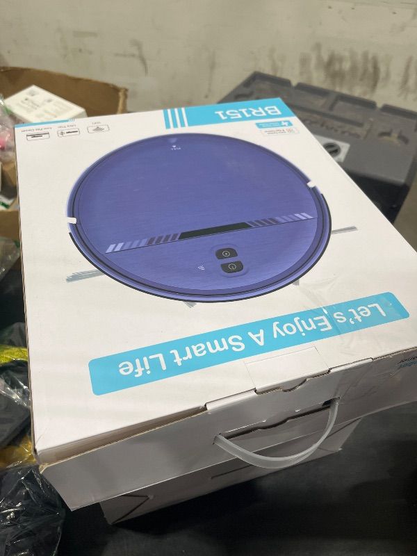 Photo 1 of Robot Vacuum and Mop Combo, WiFi/App/Voice, Robotic Vacuum Cleaner with Schedule, 2 in 1 Mopping Robot Vacuum with Water Tank and Dustbin, Self-Charging, Slim, Ideal for Hard Floor, Pet Hair, Carpet