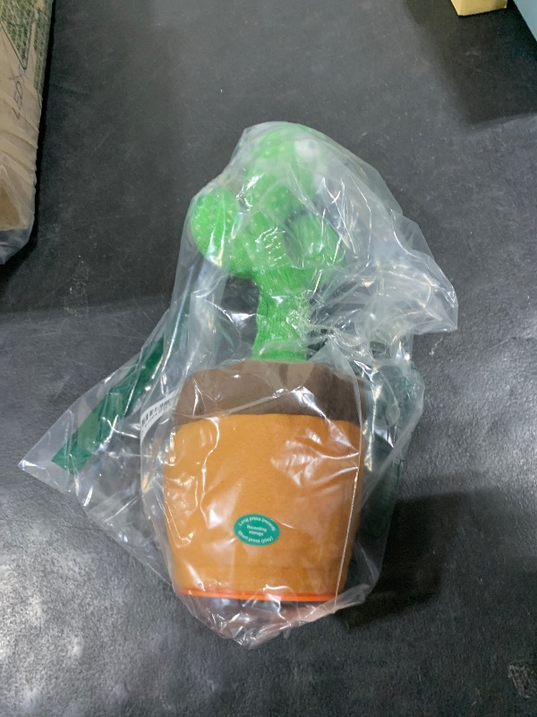 Photo 1 of Pbooo Dancing Talking Cactus Toy,Talking Repeat Singing Sunny Cactus Toy 120 Pcs Songs for Baby 15S Record Your Sound Volume Adjustment