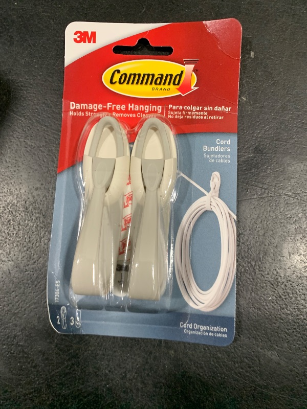 Photo 1 of Command Cord Bundlers, Cord Organizer, 2-Bundlers (17304-ES)