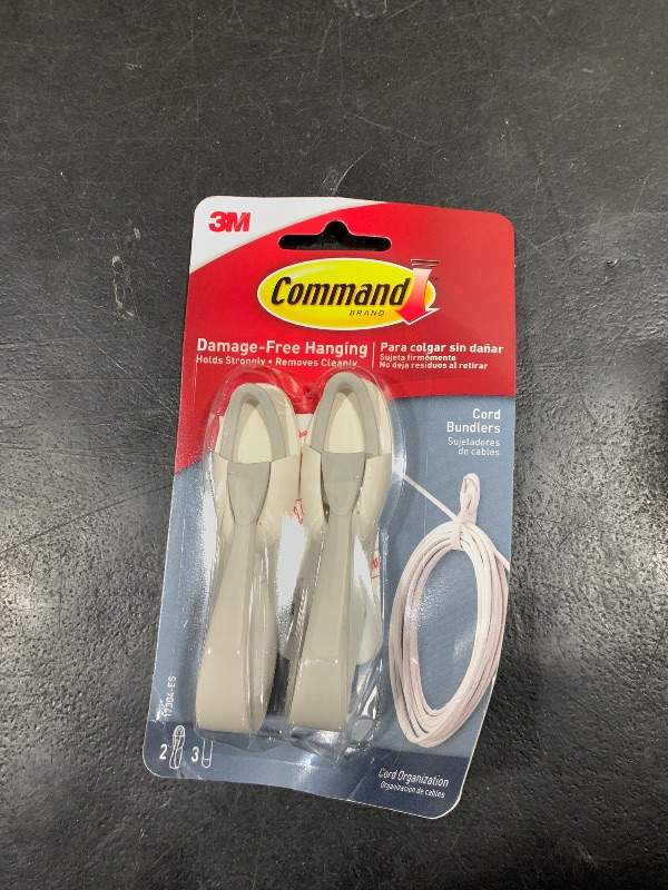 Photo 1 of Command Cord Bundlers, Cord Organizer, 2-Bundlers (17304-ES)