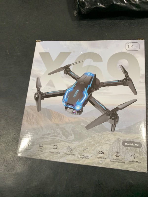 Photo 1 of Drone with Camera for Adults, 2K HD FPV Drones with Upgrade Altitude Hold, One-Key Take Off/Landing, Speed Adjustment, Headless Mode, 2 Batteries, Toys Gifts for Teen Boys Girls, Beginner