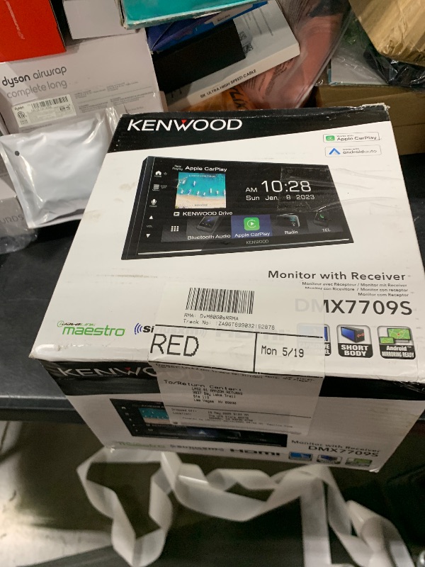 Photo 1 of KENWOOD DMX7709S 6.8-Inch Capacitive Touch Screen, Car Stereo, CarPlay and Android Auto, Bluetooth, AM/FM Radio, MP3 Player, USB Port, Double DIN, 13-Band EQ, SiriusXM