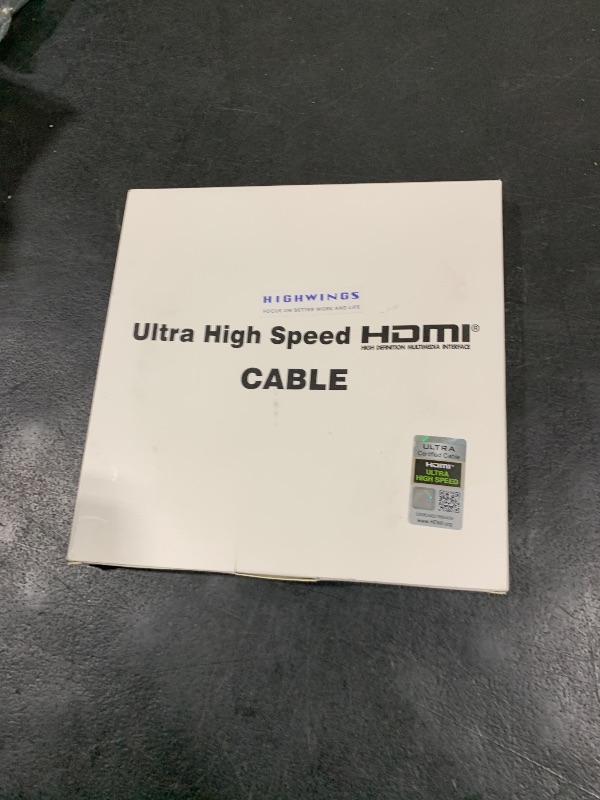 Photo 1 of Highwings 8K@60 HDMI Cable 10FT/3M, 48Gbps 2.1 High Speed HDMI Braided Nylon 4K120 144Hz RTX 3090 eARC HDR10 4:4:4 HDCP 2.2&2.3 Compatible for PS5, PS4, UHD TV and PC